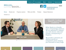 Tablet Screenshot of millersands.com